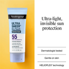 Neutrogena Ultra Sheer Dry-Touch Sunscreen Broad Spectrum SPF55 88ml