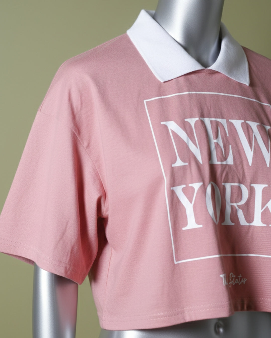 Loom Pakistan New York Crop Top Pink