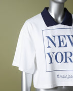 Loom Pakistan New York Crop Top White