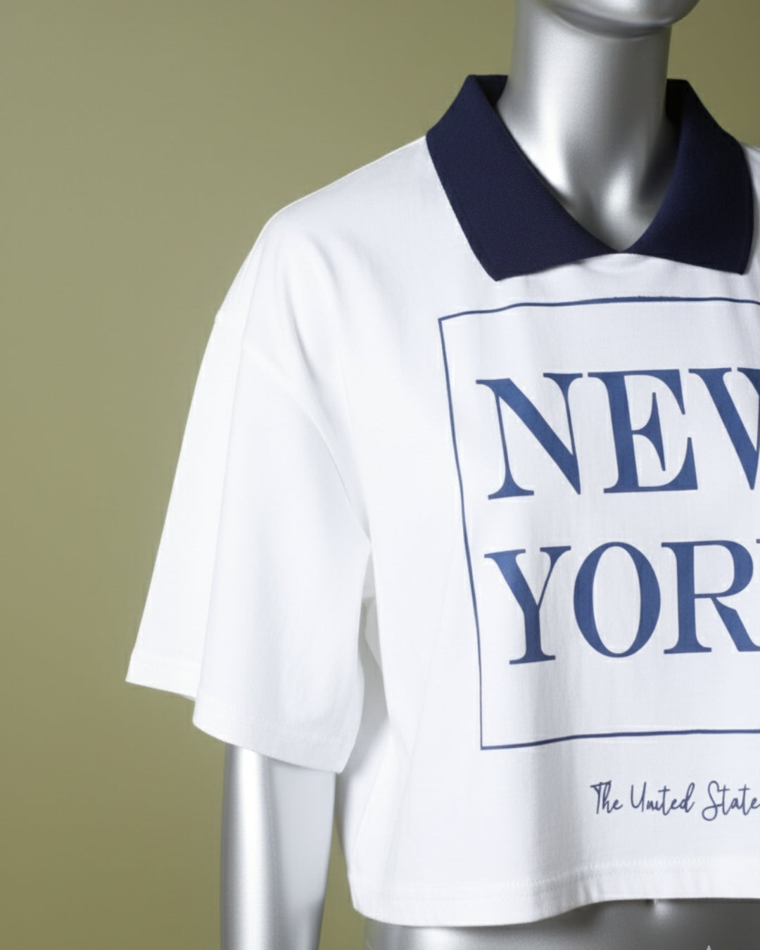 Loom Pakistan New York Crop Top White