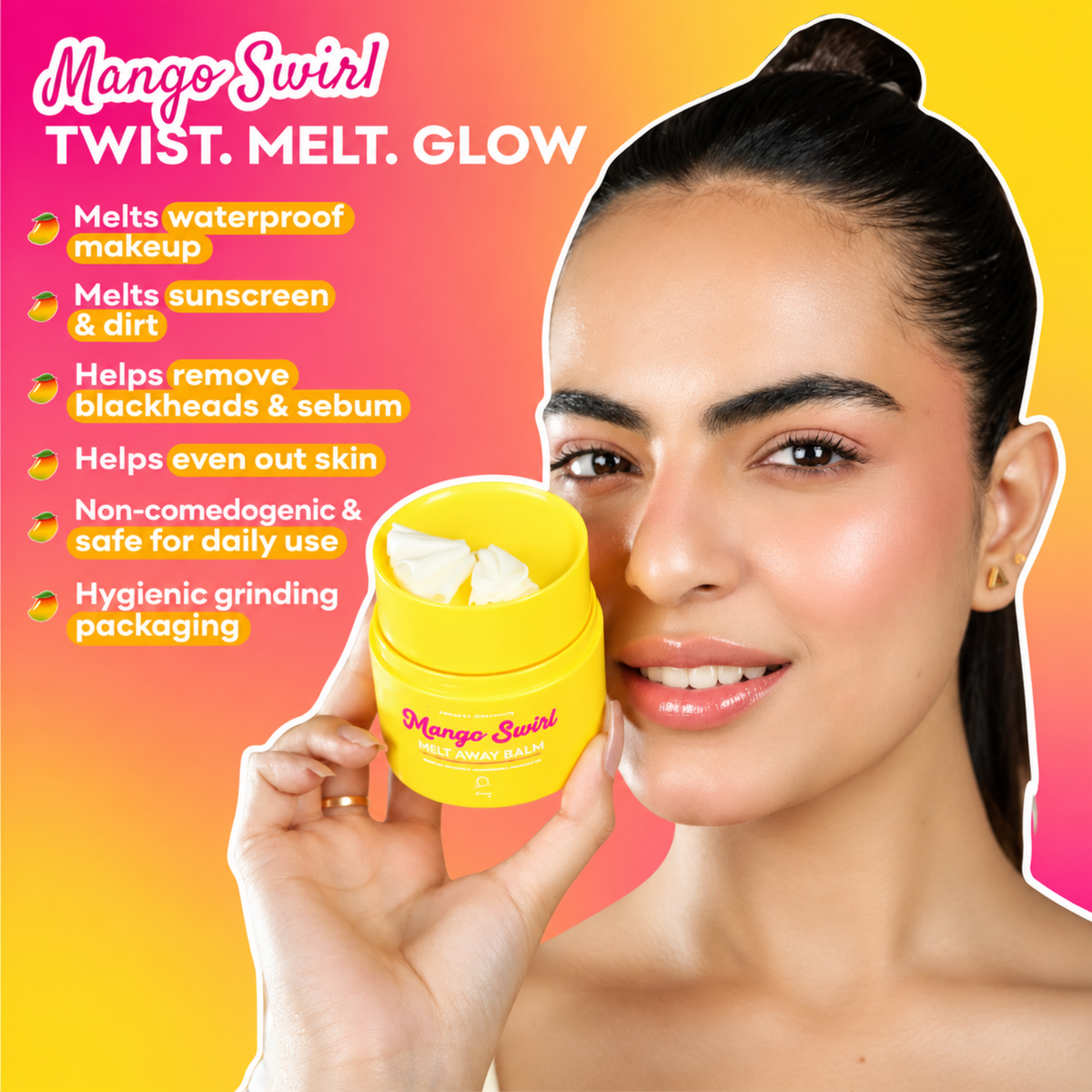 Nirvana Botanics Mango Swirl Melt Away Cleansing Balm