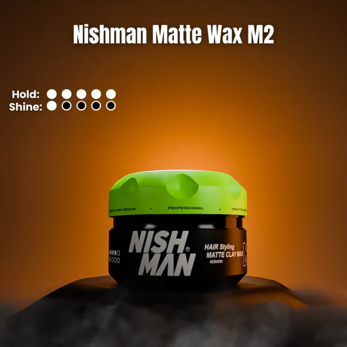 Nishman Matte Clay Hair Styling Wax Keratin M2