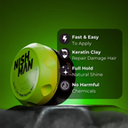 Nishman Matte Clay Hair Styling Wax Keratin M2