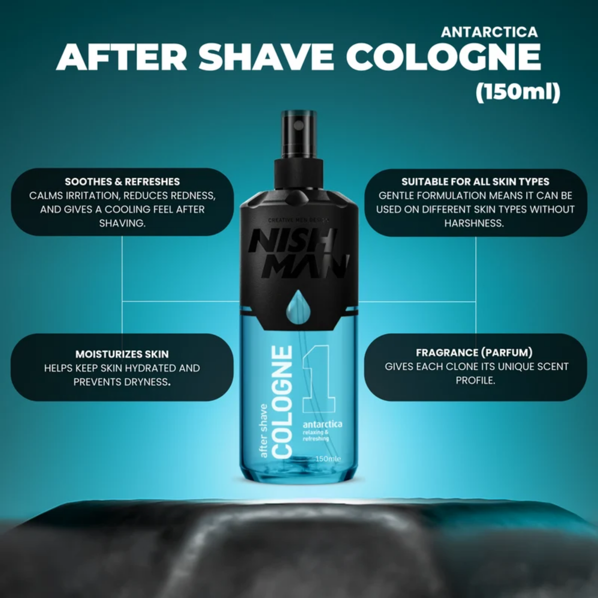 Nishman  After Shave Cologne 01 Antartica