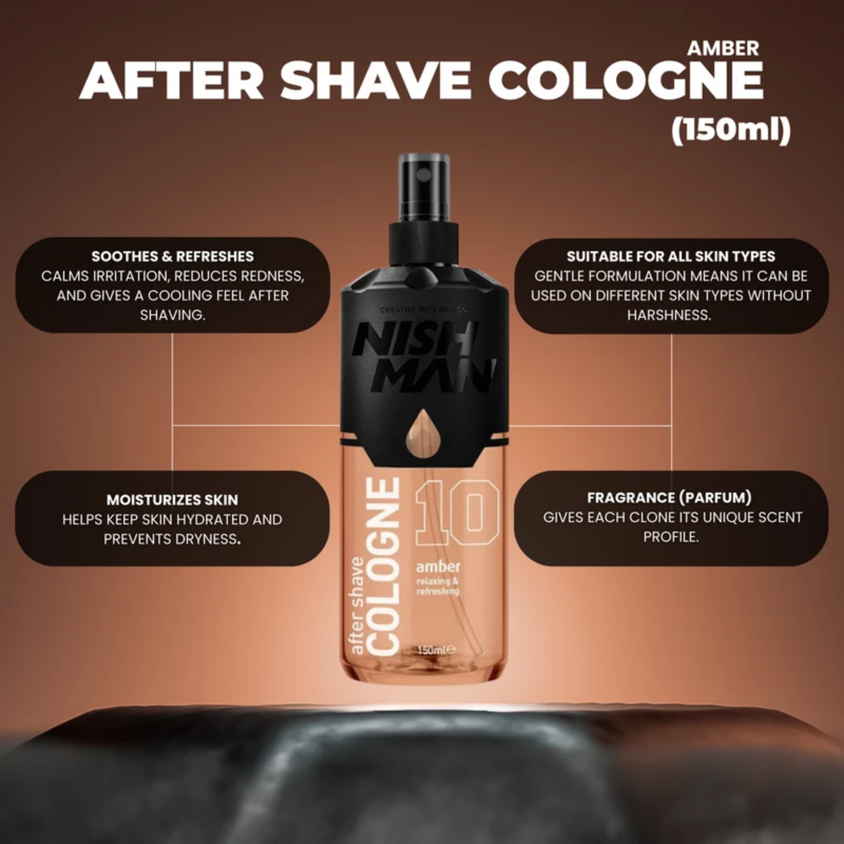 Nishman After Shave Cologne 10 Amber