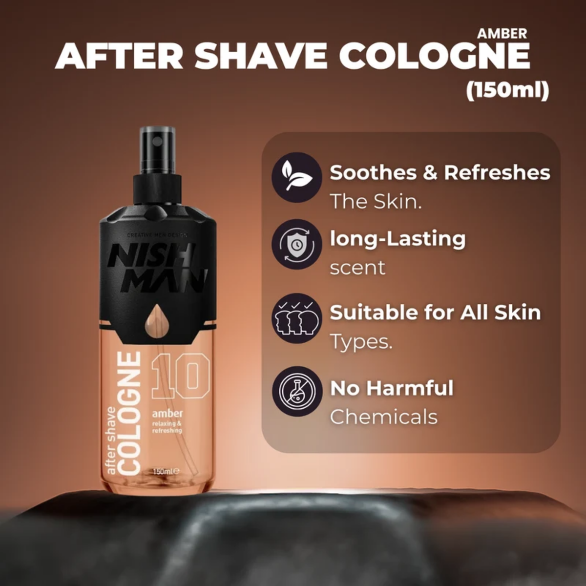 Nishman After Shave Cologne 10 Amber