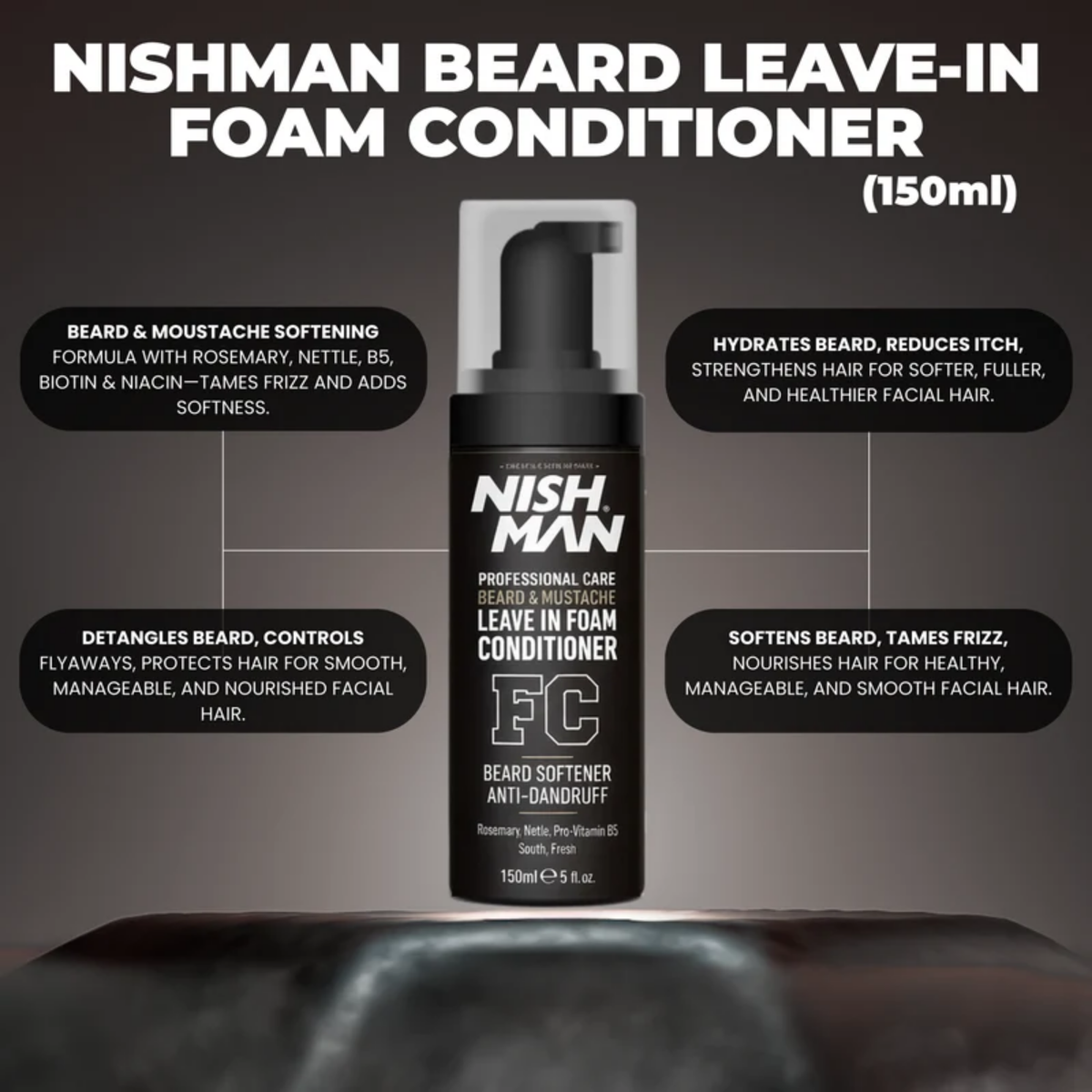 Nishman Beard Leave-In Foam Conditioner