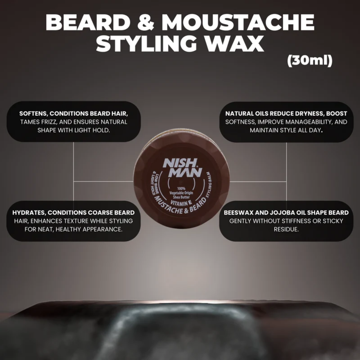 Nishman Beard & Mustache Styling Balm