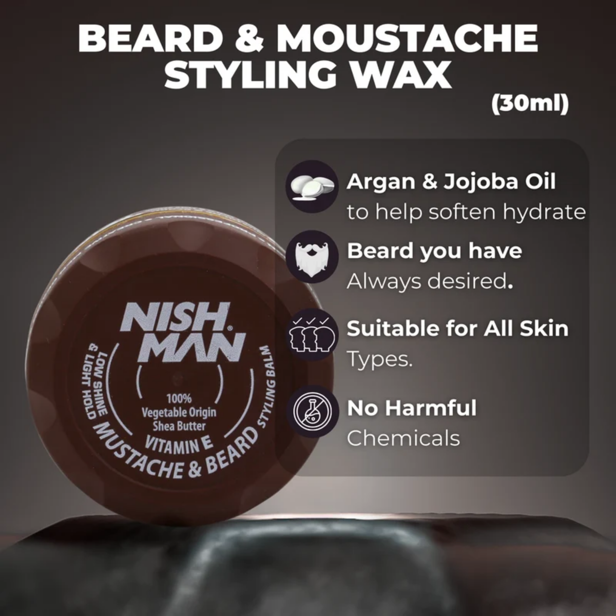 Nishman Beard & Mustache Styling Balm