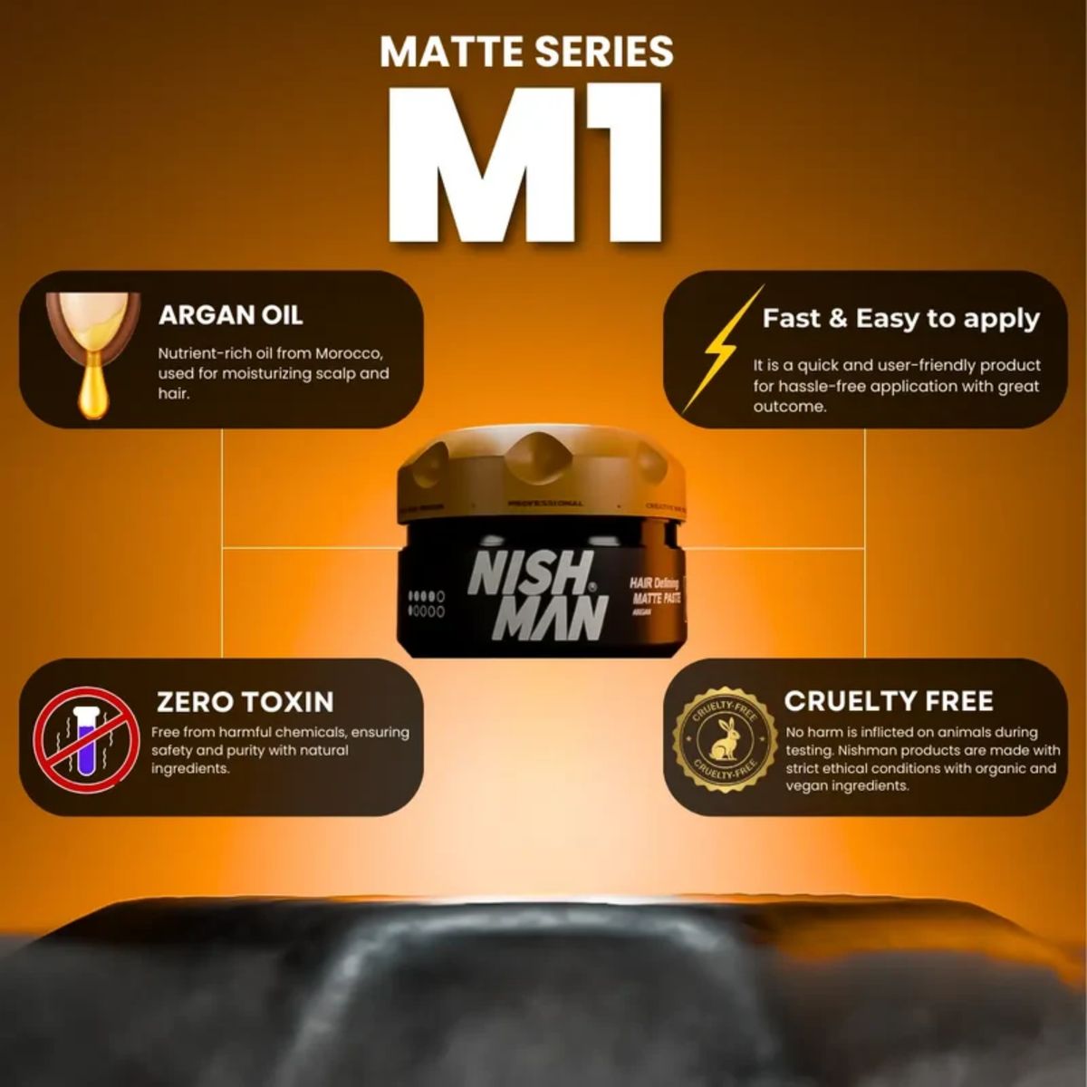 Nishman Defining Matte Paste Argan M1