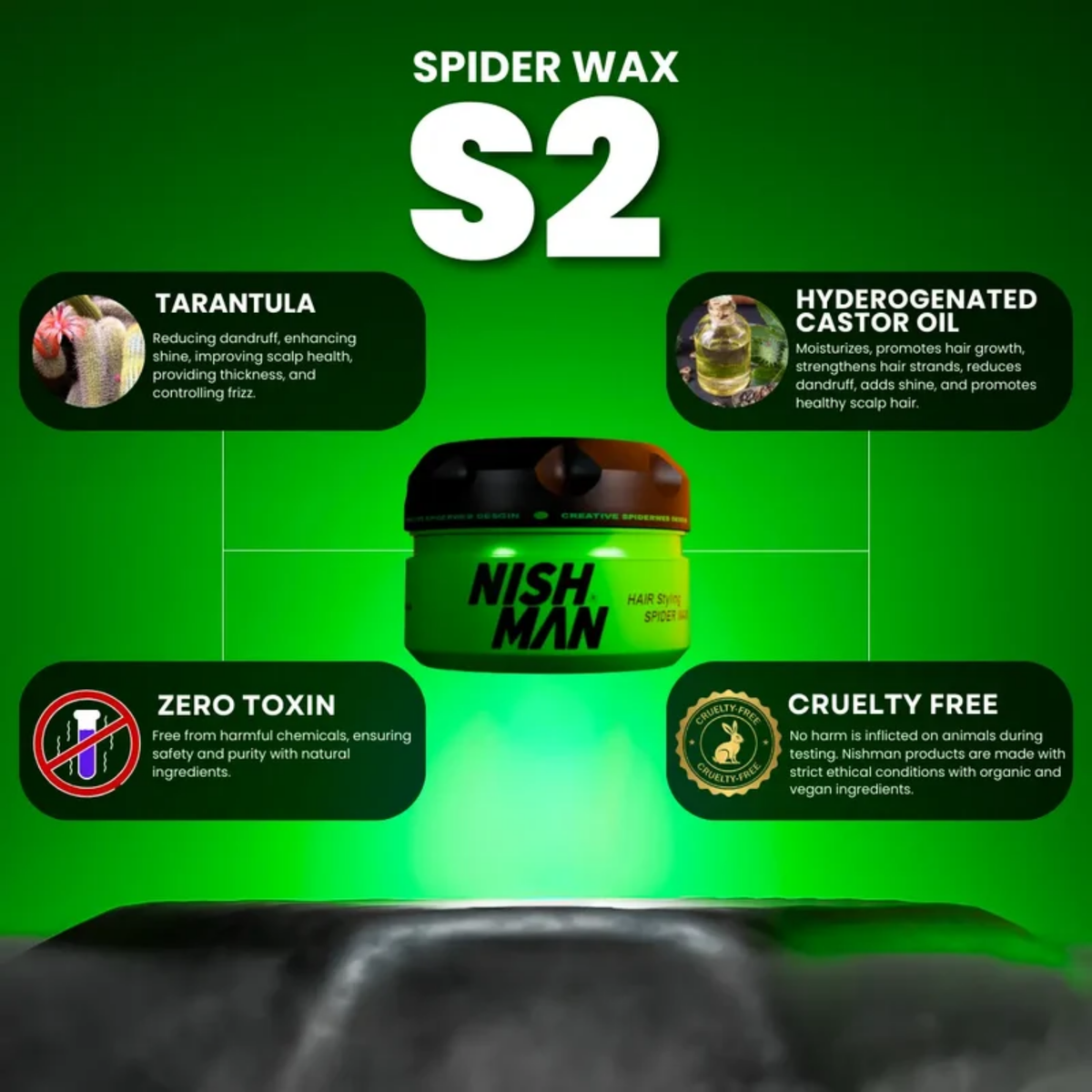 Nishman Tarantula Hair Styling Spider Wax S2