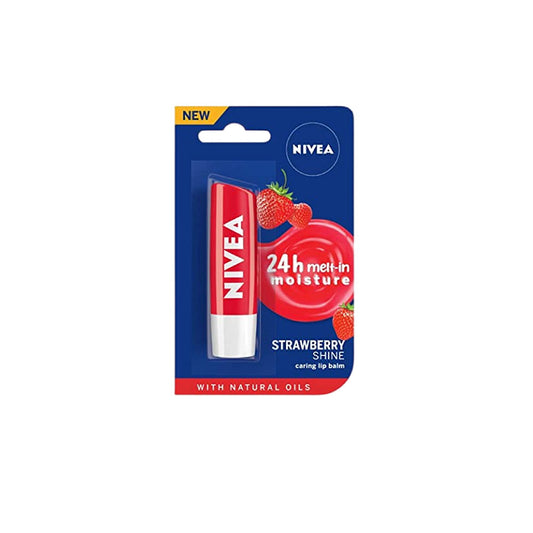 Nivea 24h Melt In Moisture Lip Balm Strawberry 4.8gm