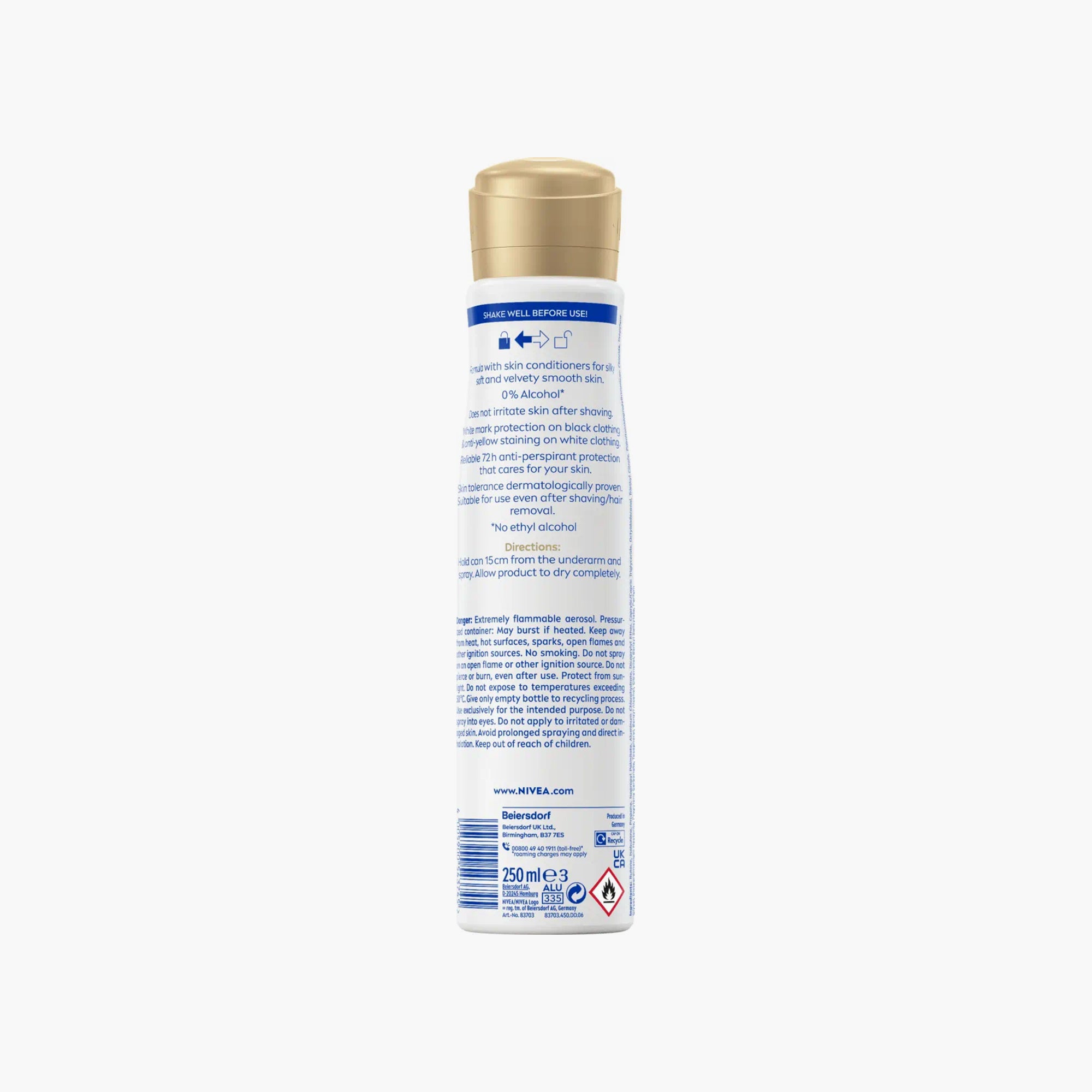 Nivea 72H Black & White Invisible Silky Smooth Anti-Perspirant Spray For Women 150ml Price