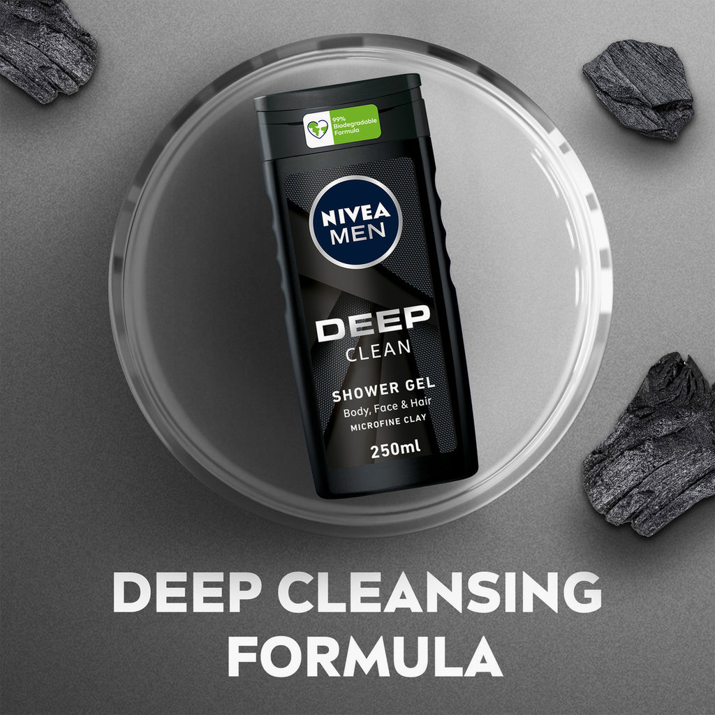 Nivea Deep Clean Shower Gel 250ml