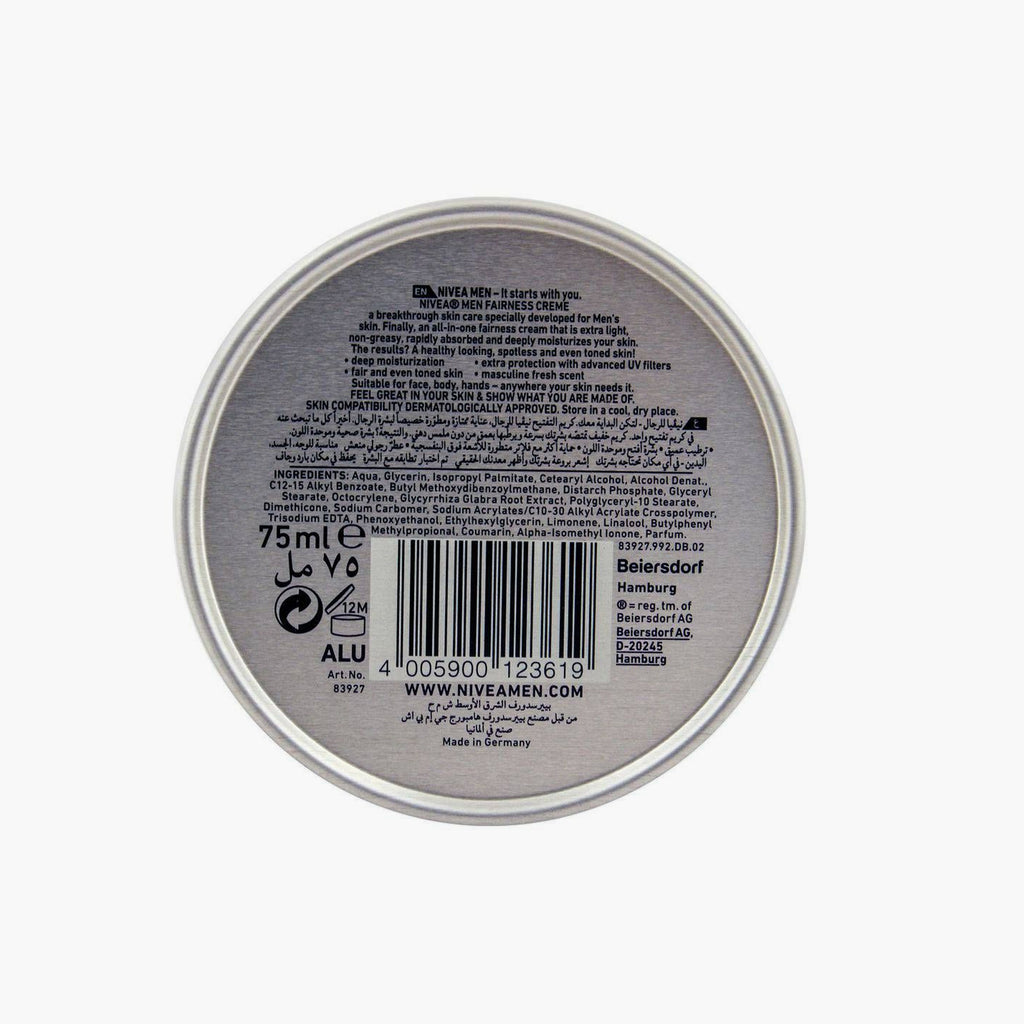 nivea men fairness cream 75ml review