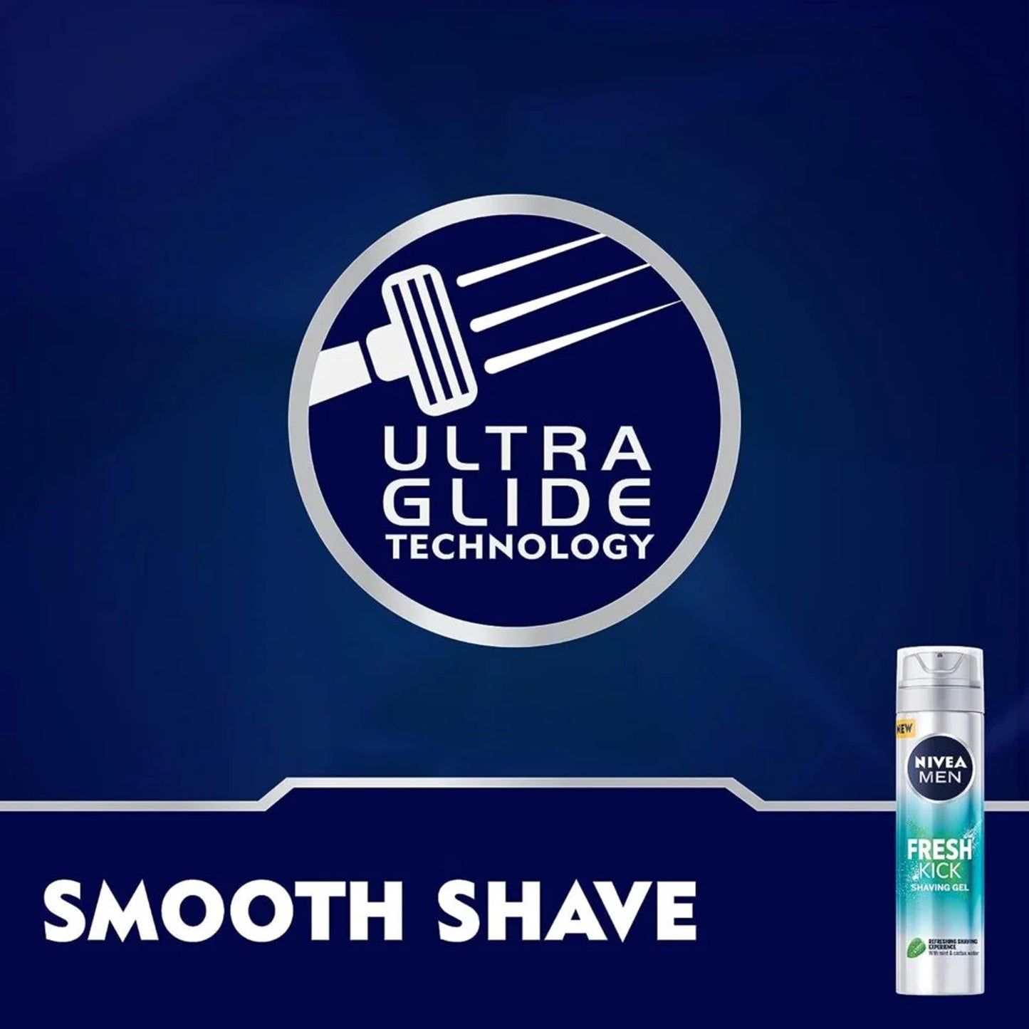 Nivea Men Fresh Kick Shaving Gel 200ml