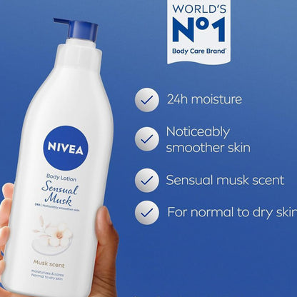 Nivea Sensual Musk Body Lotion Normal To Dry Skin 400ml