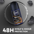 Nivea Men 48H Deep Black Carbon Espresso Anti-Perspirant Roll On 50ml
