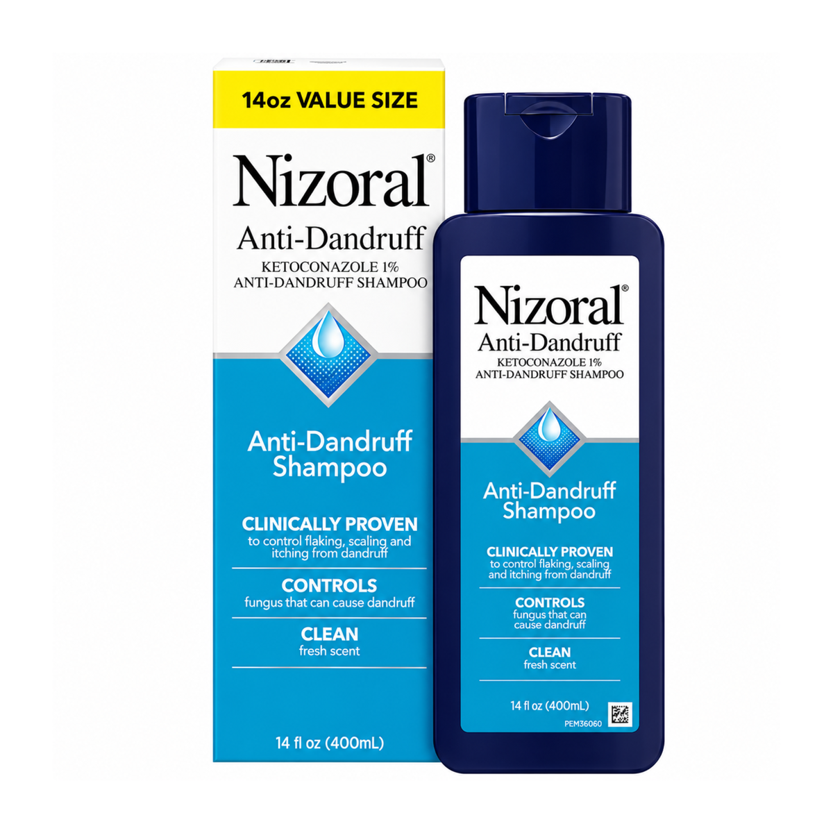 Nizoral Anti Dandruff Shampoo with 1% Ketoconazole & Fresh Scent