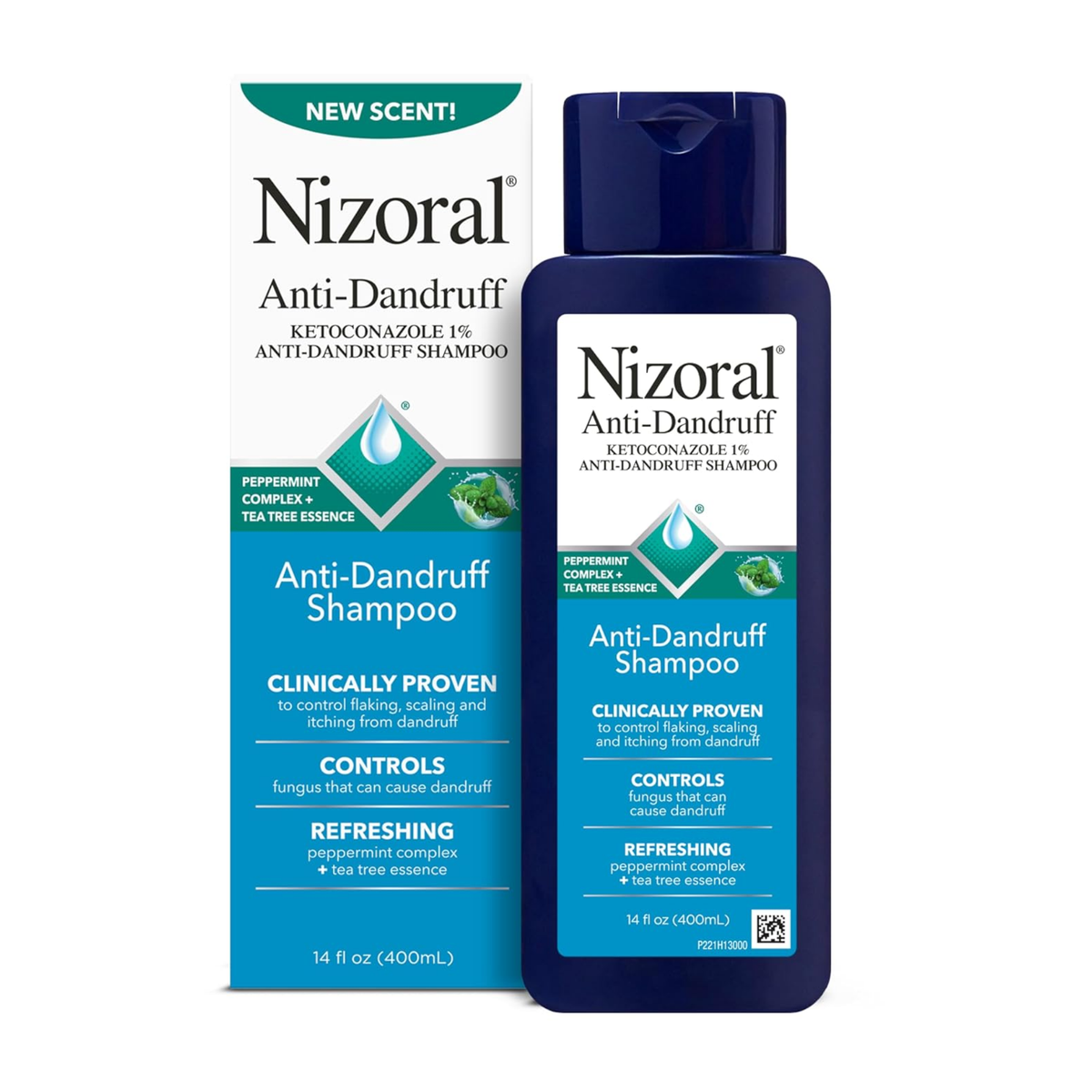 Nizoral Anti Dandruff Shampoo with 1% Ketoconazole & Peppermint Scent