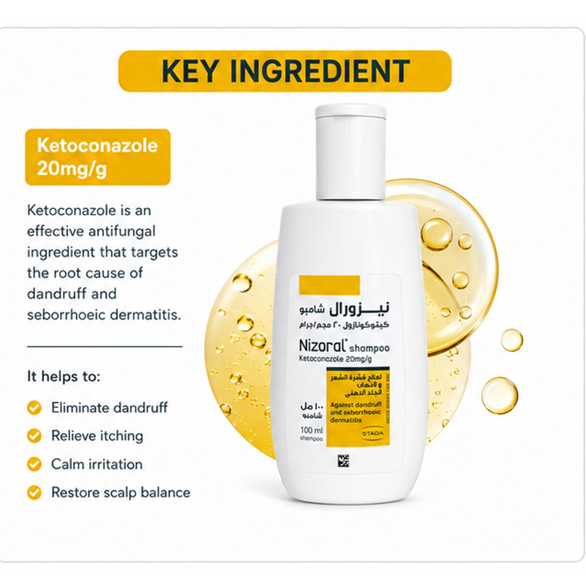 Nizoral Shampoo Against Dandruff and Seborrhoeic Dermatitis