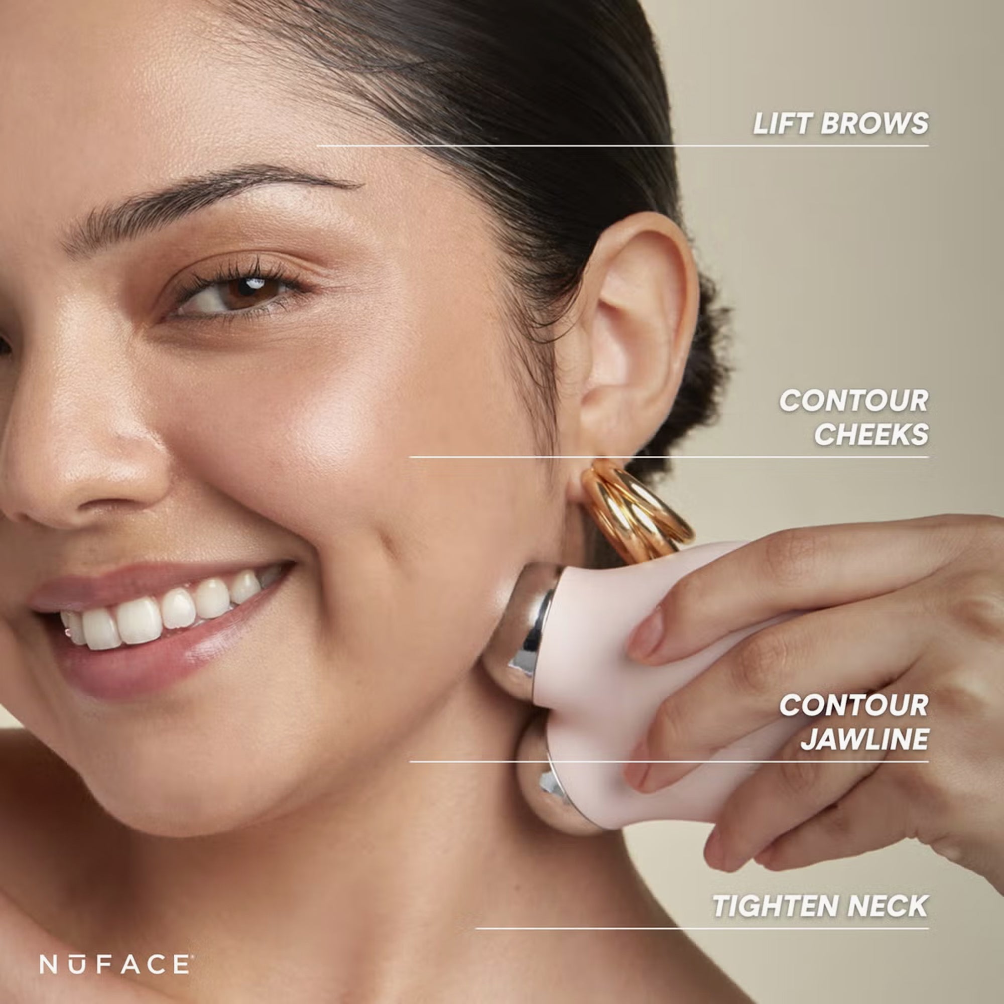 NuFACE Mini+ Starter Kit Sandy Rose