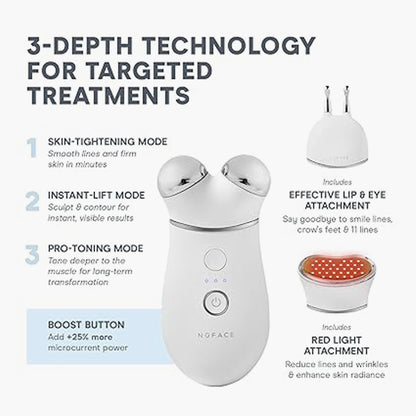 NuFACE Trinity Facial Toning Device + ELE Attachment