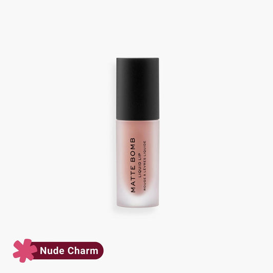 Revolution Matte Bomb Liquid Lipstick Nude Charm 4.6ml