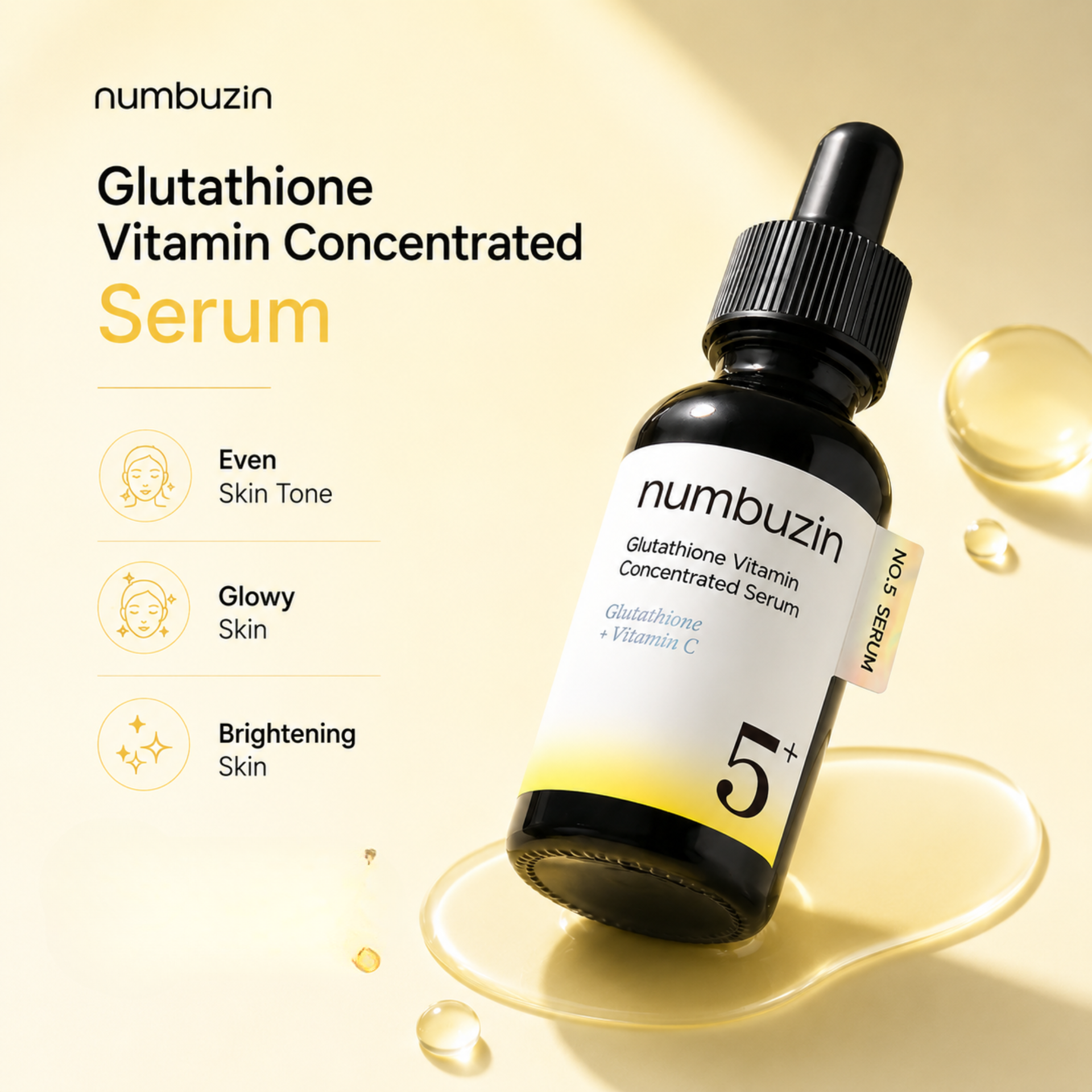 Buy Numbuzin No.5 Vitamin Concentrated Serum 30 ml Glow & Repair Buy Numbuzin No.5 Vitamin Concentrated Serum 30 ml Glow & Repair