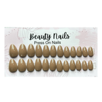 Beauty Nails Almond Press On-Nails 24 Pieces shades in Pakistan
