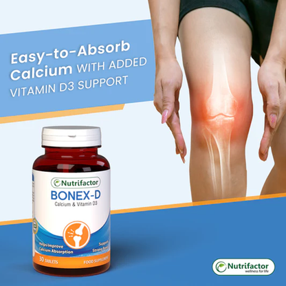Nutrifactor Bonex-D Calcium & Vitamin D3 Supplements