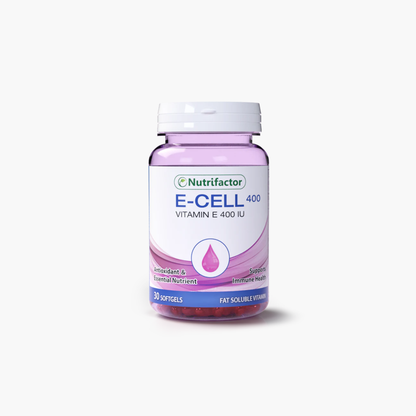 Nutrifactor E-Cell Vitamin E 400 IU Supplements 30 Softgels