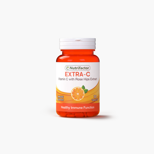 Nutrifactor Extra-C Vitamin-C With Rose Hip Extract Supplements 90 Tablets