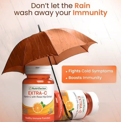Nutrifactor Extra-C Vitamin-C With Rose Hip Extract Supplements