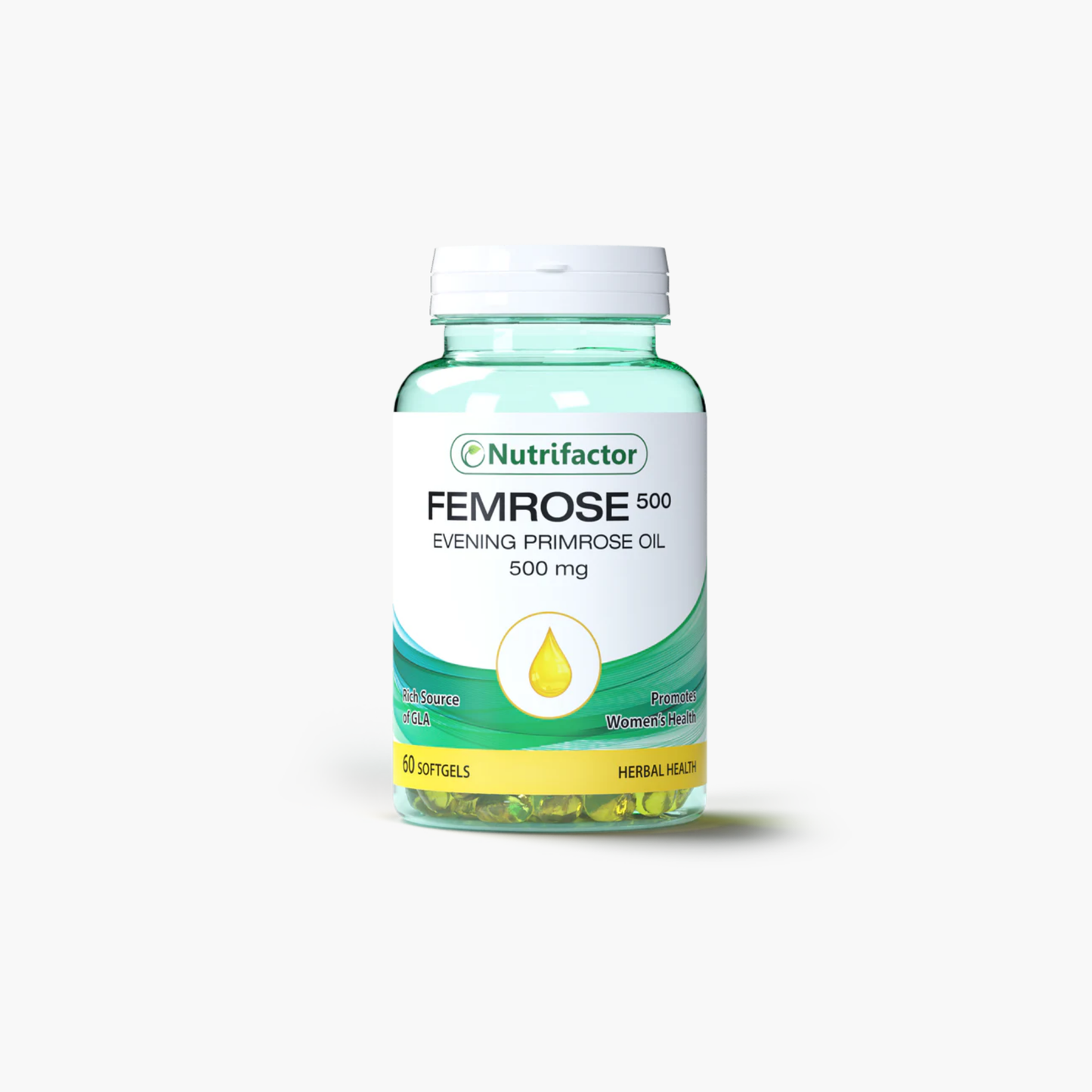 Nutrifactor Femrose 500 Eevning Primrose Oil Supplements 60 Softgels
