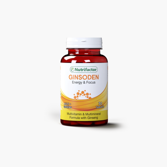 Nutrifactor Ginsoden Energy And Focus Supplements 30 Tablets