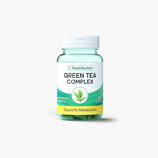 Nutrifactor Green Tea Complex Supports Metabolism Supplements 30 Capsules