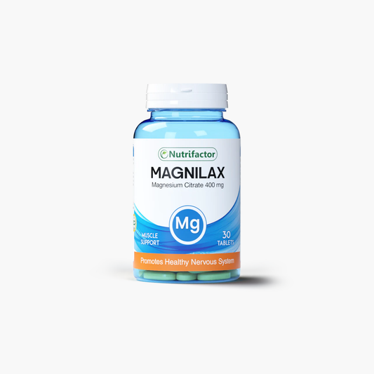 Nutrifactor Magnilax Magnesium Citrate 400mg Supplements 30 Tablets