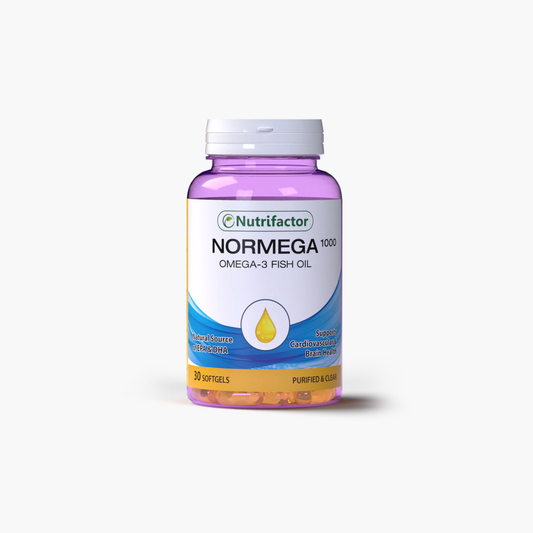 Nutrifactor Normega 1000 Omega-3 Fish Oil Supplements 30 Softgels