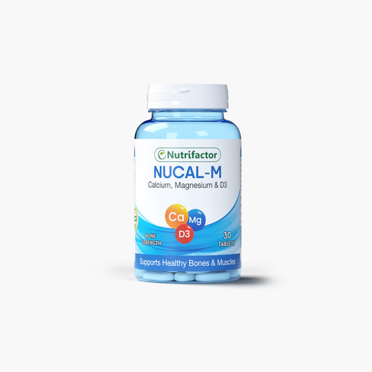Nutrifactor Nucal-M Calcium, Magnesium & D3 Supplements 30 Tablets