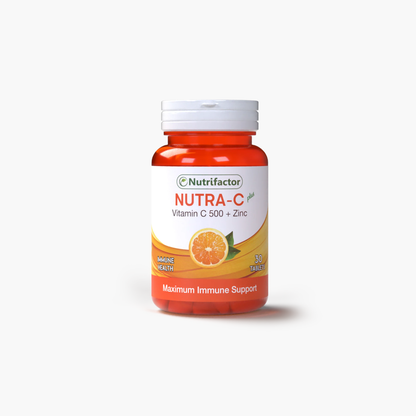 Nutrifactor Nutra-C Plus Vitamin C 500 + Zinc Supplements