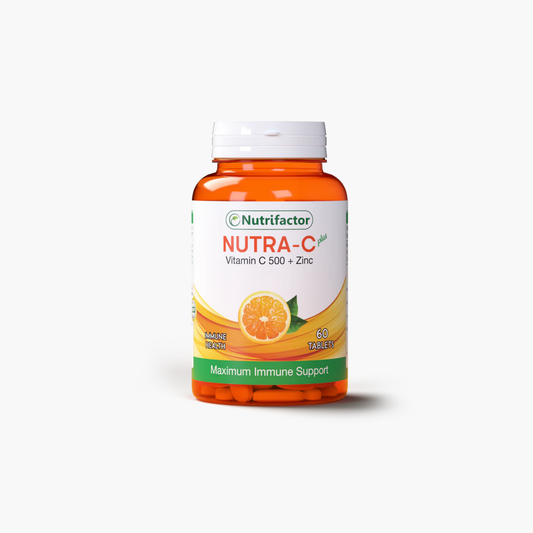 Nutrifactor Nutra-C Plus Vitamin C 500 + Zinc Supplements 60 Tablets