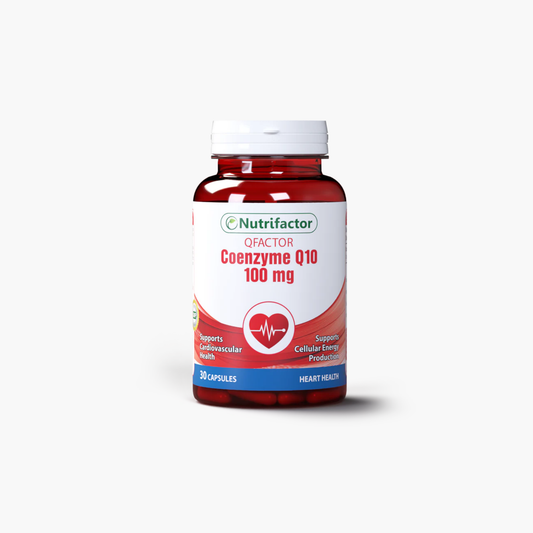 Nutrifactor Qfactor Coenzyme Q10 100 mg Supplements 30 Capsules