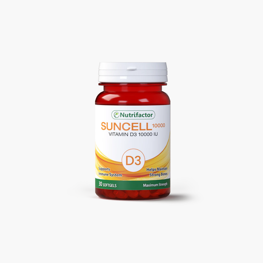Nutrifactor Suncell Vitamin D3 10000 IU Supplements 30 Softgels