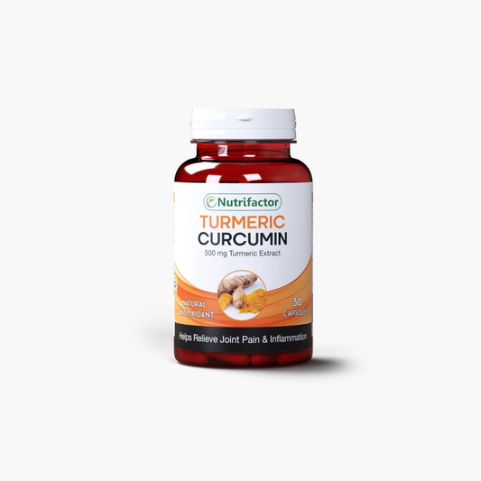 Nutrifactor Turmeric Curcumin 500 mg Turmeric Extract Supplements 30 Capsules