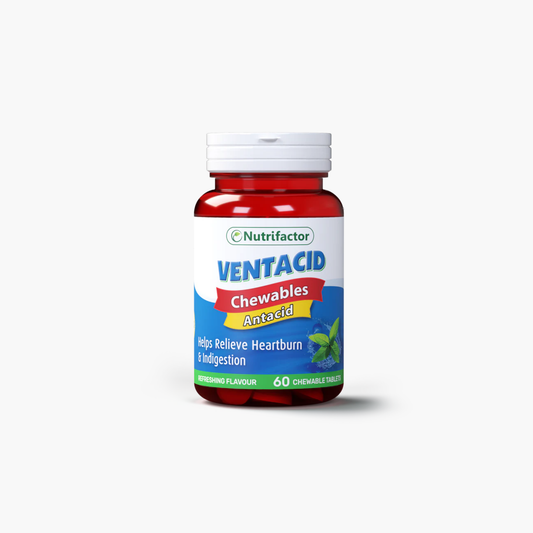 Nutrifactor Ventacid Antacid Supplements 60 Chewables