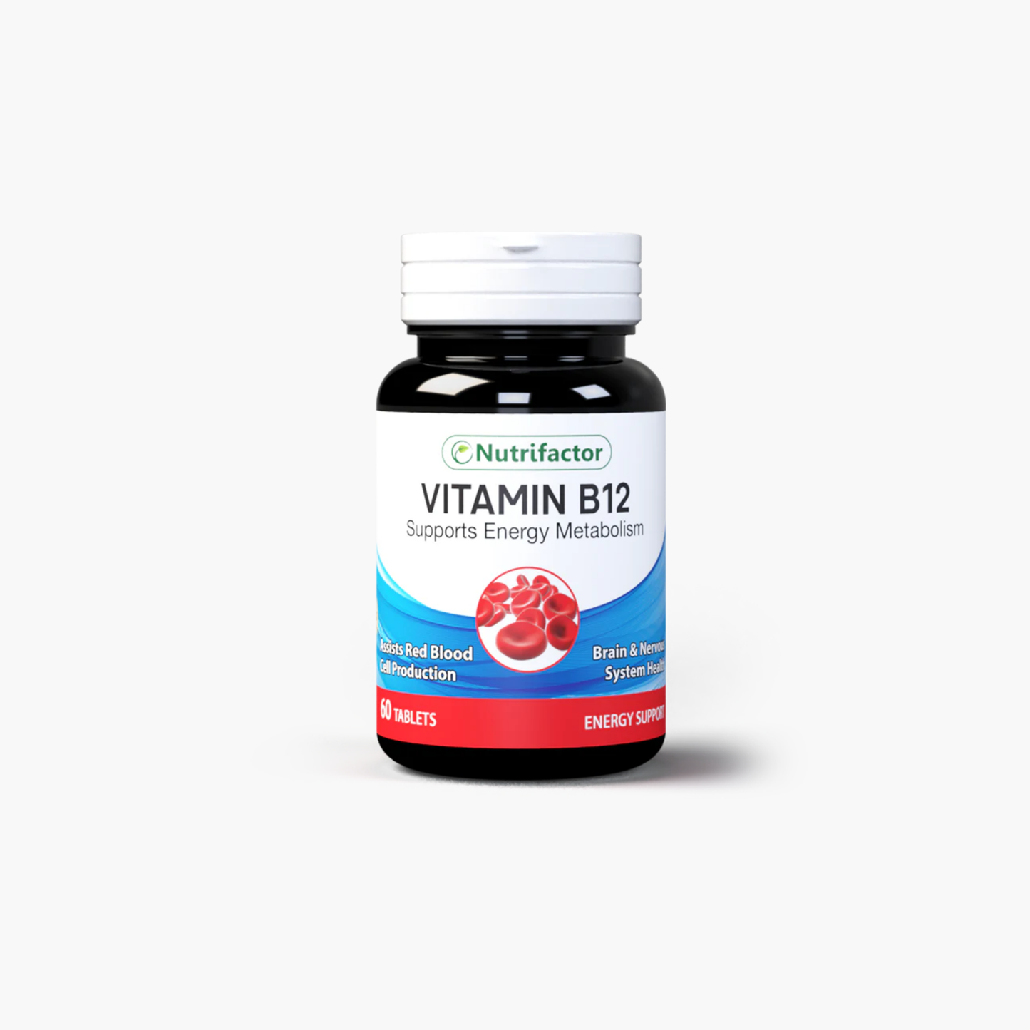 Nutrifactor Vitamin B12 Supports Energy Metabolism Supplements 60 Tablets