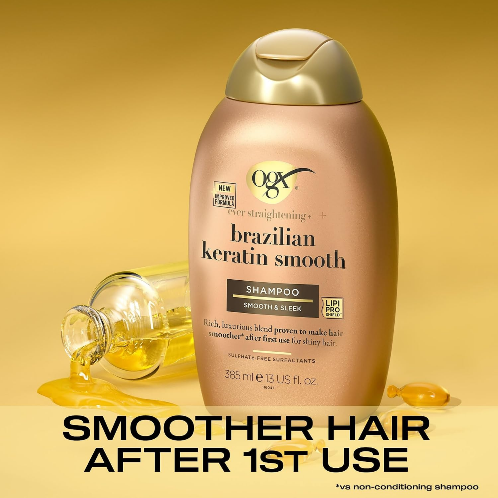 OGX Ever Straightening Brazilian Keratin Smooth & Sleek Hair Shampoo