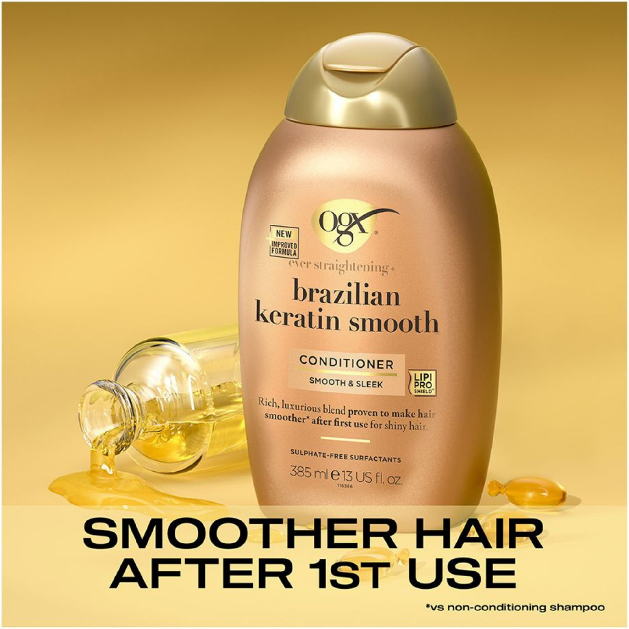 OGX Ever Straightening Brazilian Keratin Therapy Smooth & Sleek Hair Conditioner