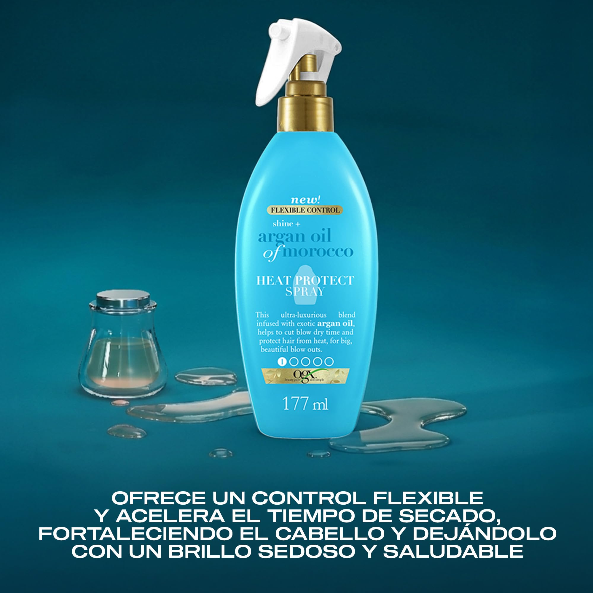 OGX Flexible Control Shine Argan Oil Of Morocco Heat Protect Spray